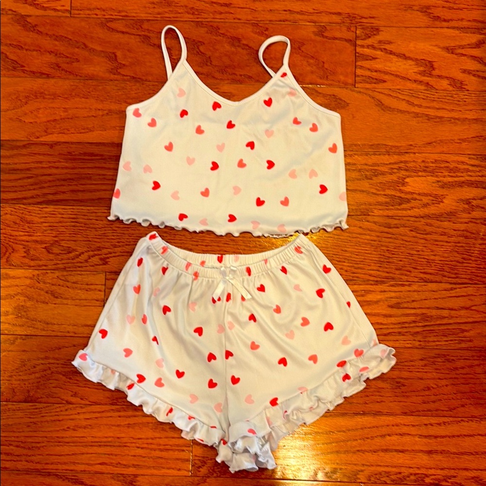 ♥️Heart Print Pajama Set